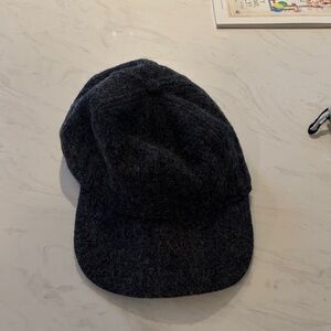J Crew Wool Dark Gray Baseball Cap